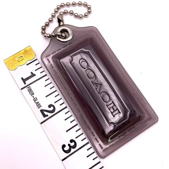 COACH Poppy Gray Replacement Hang Tag Bag Charm Fob - Picture 3 of 3